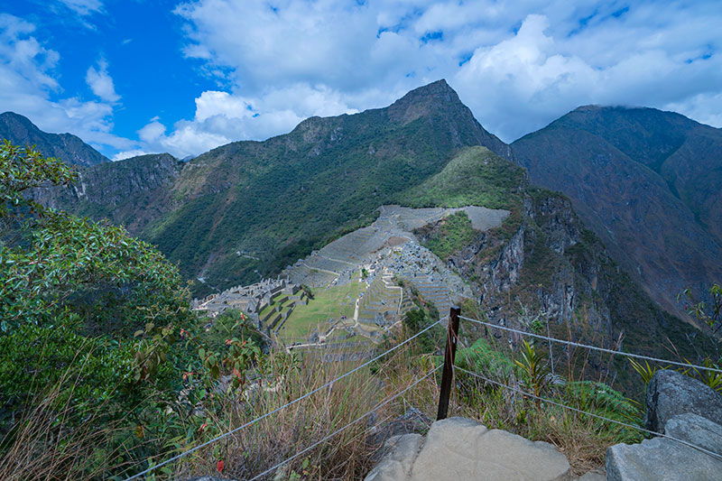 pontos de vista de Machu Picchu