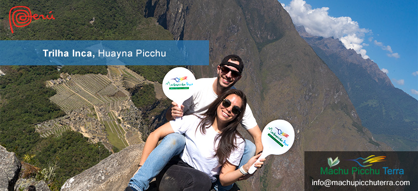 foto de casal em Huayna Picchu
